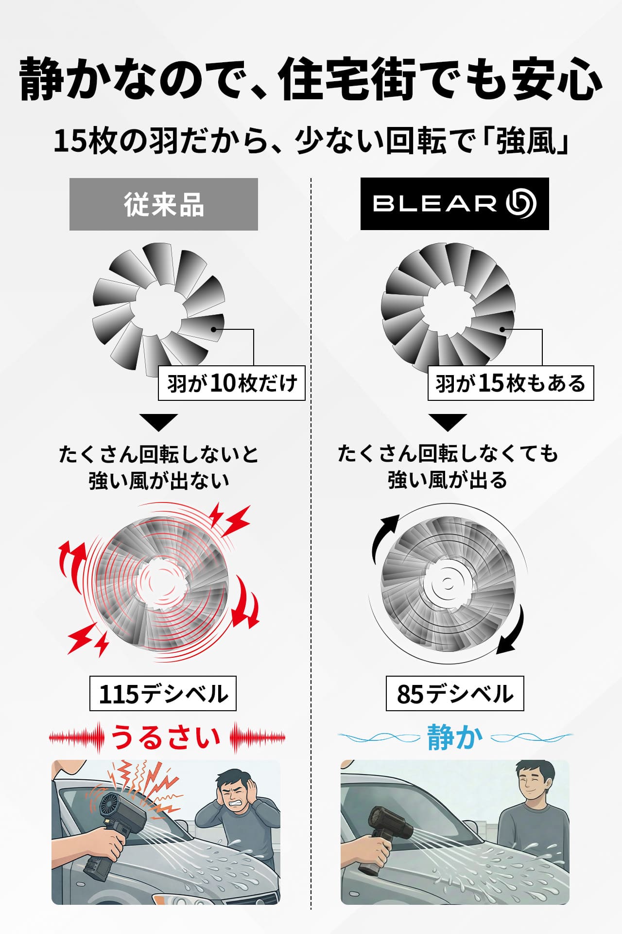 BLEAR（ブレア）洗車ブロワー