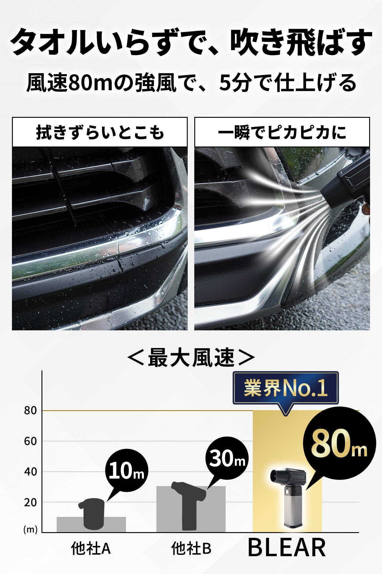BLEAR（ブレア）洗車ブロワー